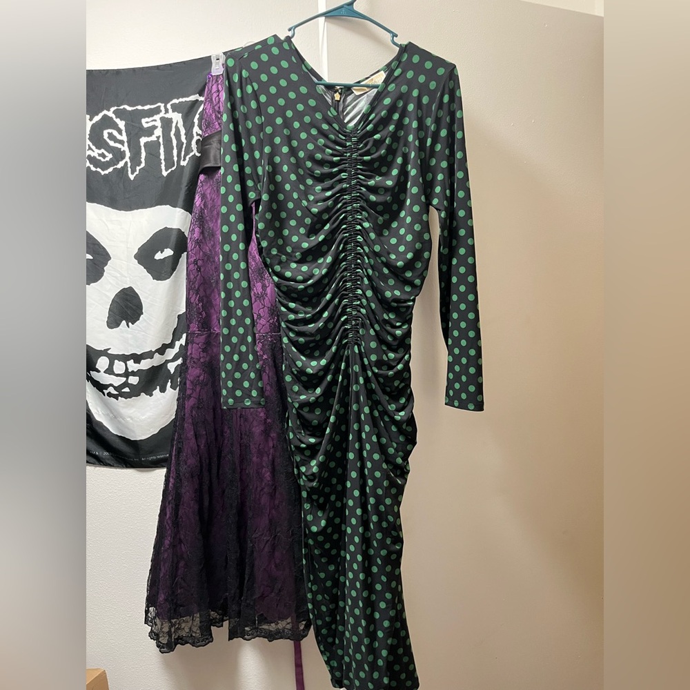 Ruched MK Midi Dress